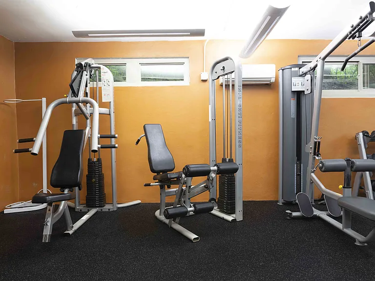 24-Hr. Fitness Center with Cardio Machines and Free Weights