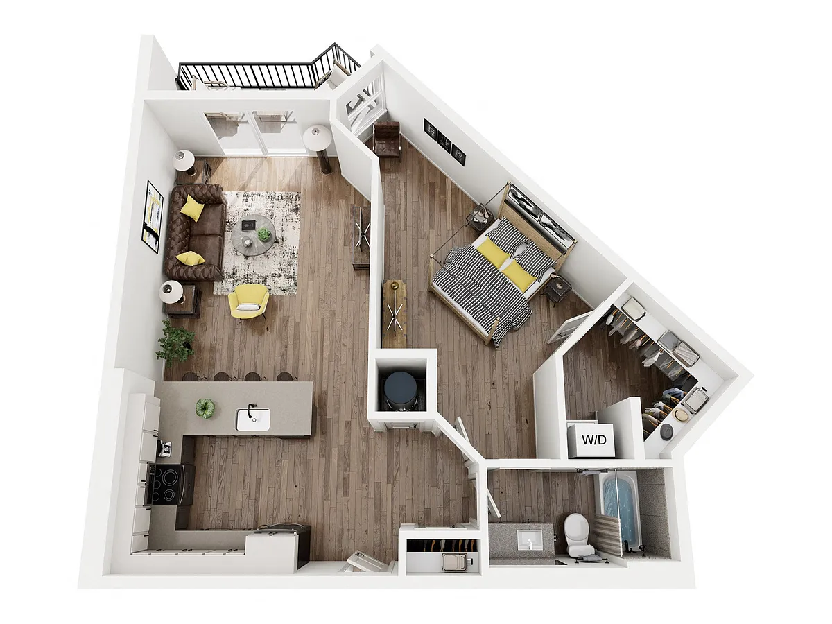 Floor plan 1BR3