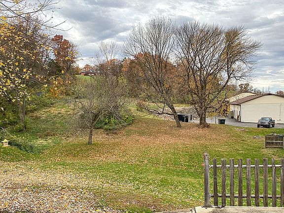 Backyard view from porch