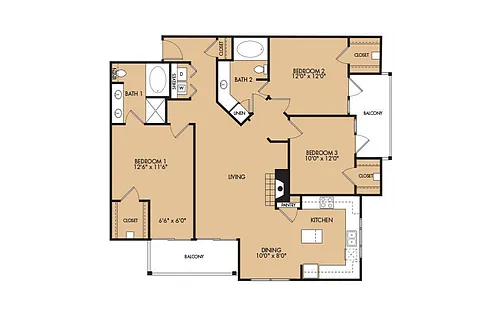 Floor plan C1- 3X2