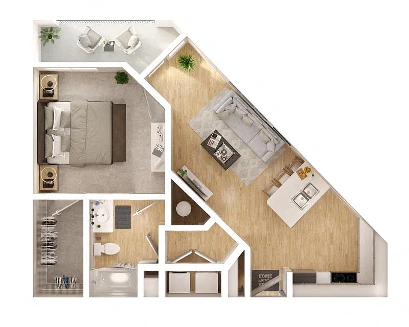 Floor plan A1B