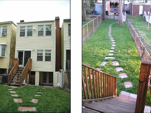 French door leads to deep yard and O/S parking for 2 cars