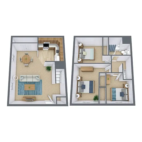 Floor plan Townhome 31B