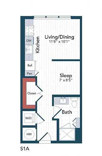 Floor plan S1A