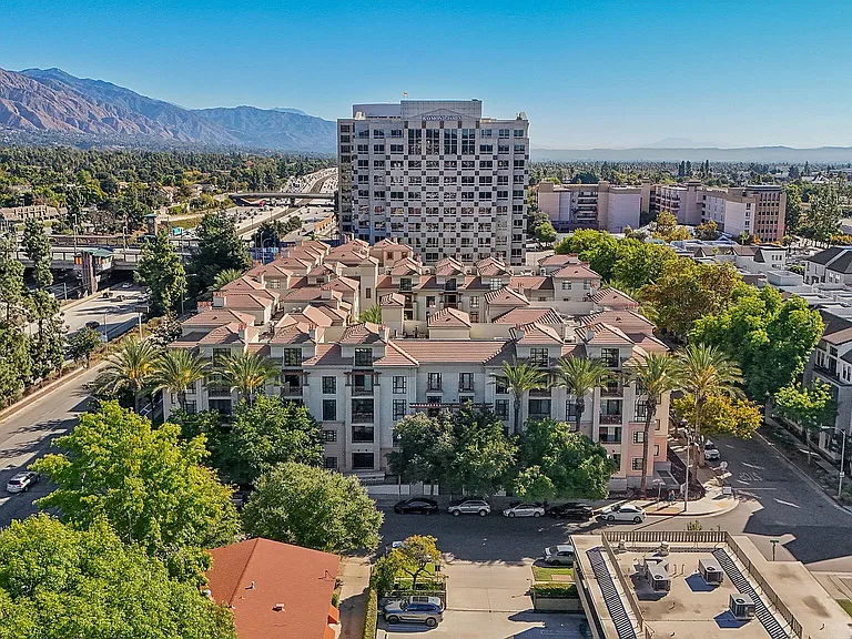 Aerial view of Pasadena Gateway Villas