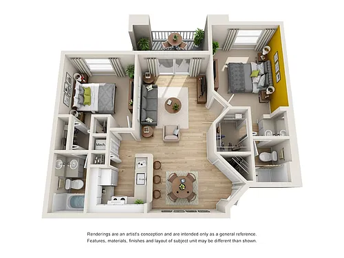 Floor plan Queen