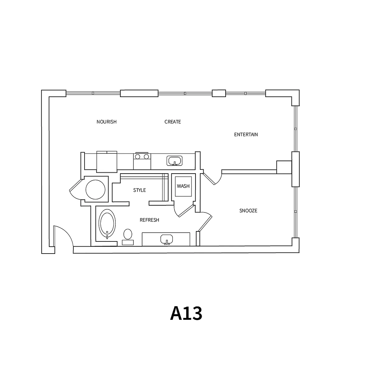 Floor plan A16