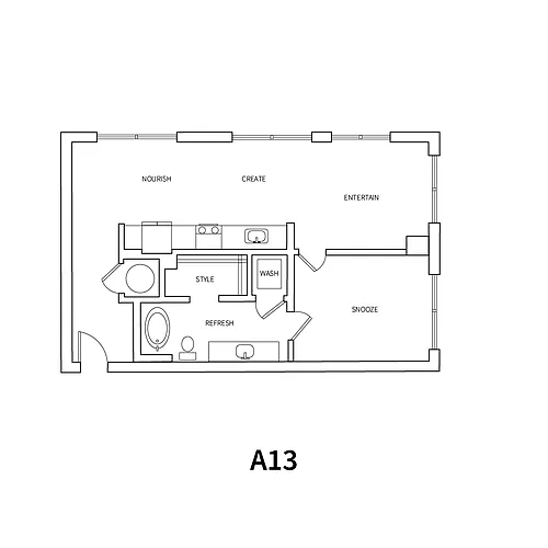 Floor plan A13