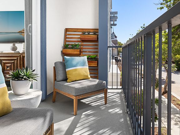 Model home second story deck used for representational purposes only
