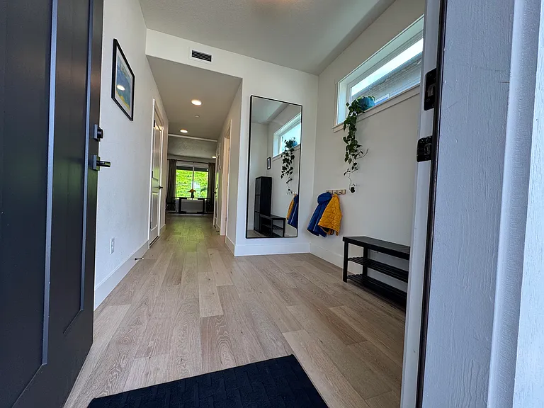 Entrance to the house and the entryway