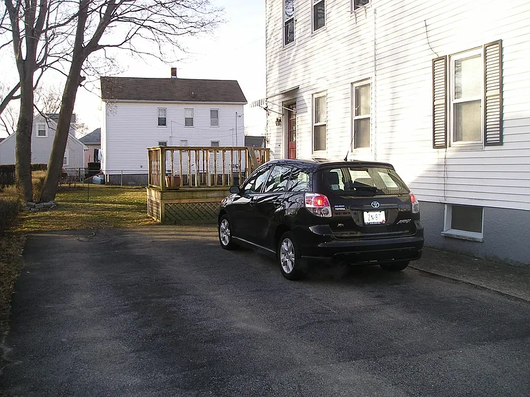 driveway and deck
