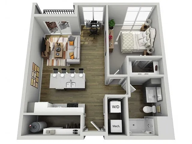 Floor plan 1E