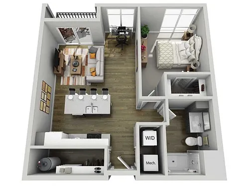 Floor plan 1E