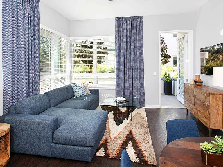 Living Room with Hard Surface Flooring