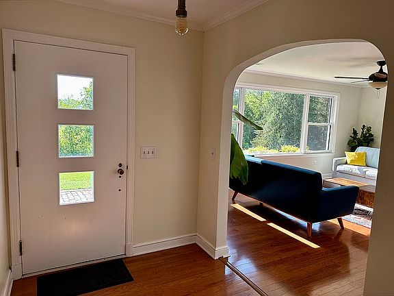 Front Door and Living Room