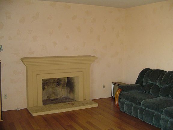 Stucco Fireplace!