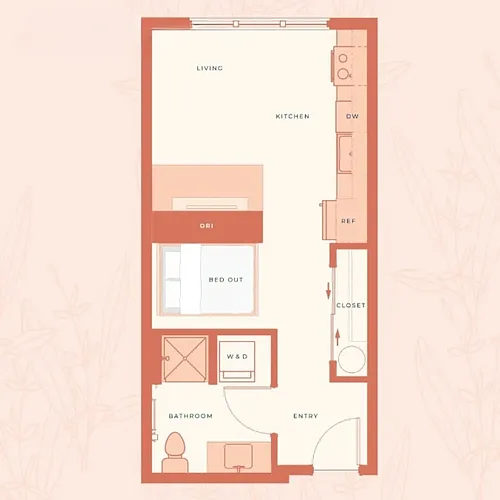 Floor plan Flex Live/Work Studio