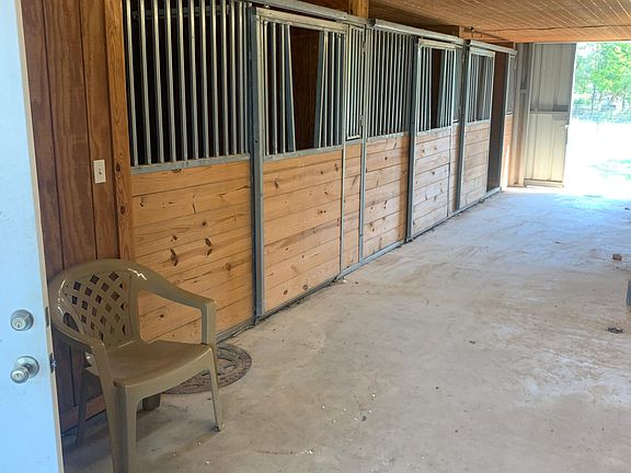 Stall fronts and breezeway