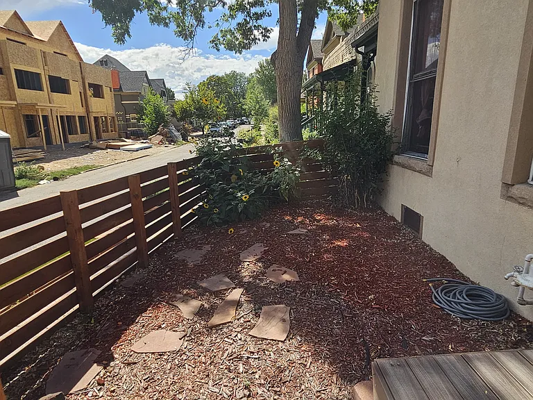 Front yard patio area.
