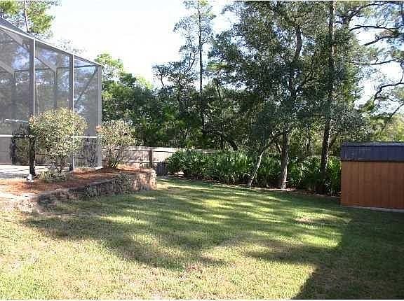 Backyard side view