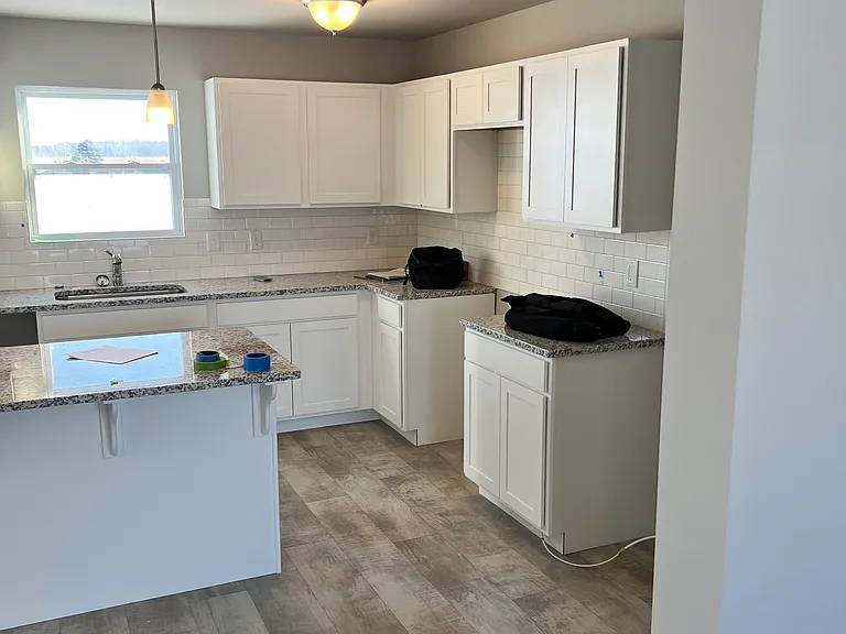 Kitchen looking from the family room
