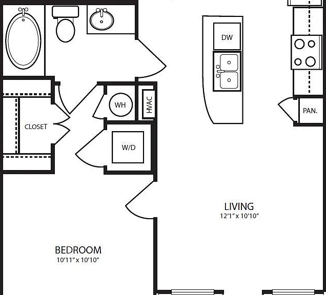 Landmark On Lovers - A1 - 1 Beds - 1 Baths - 588 Sq. ft.