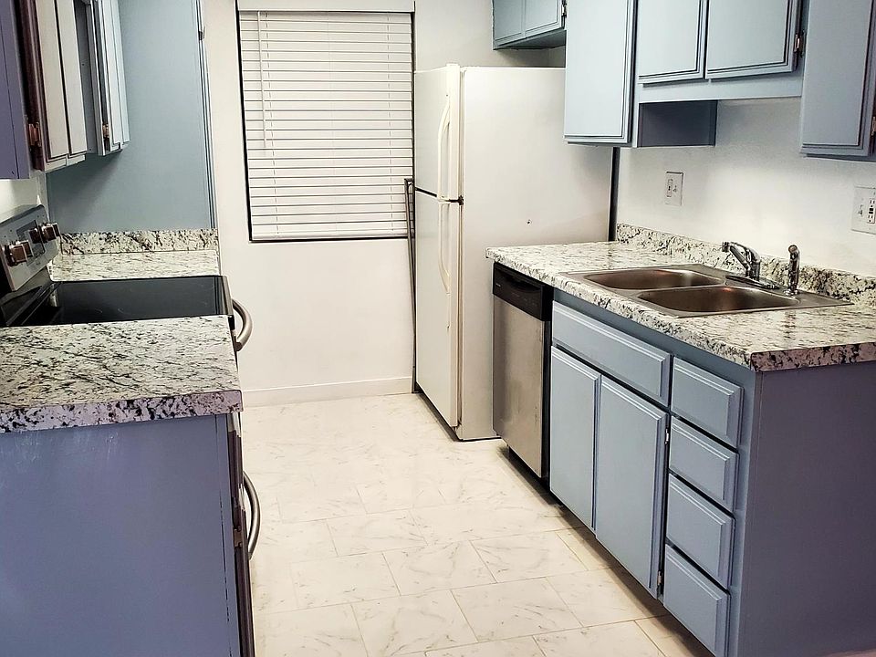Kitchen with new Countertops, New paint, New sink