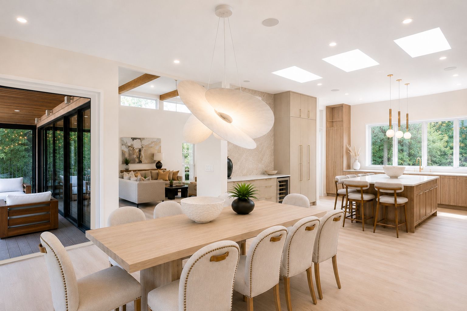 DINING ROOM TO KITCHEN IMAGE TAKEN FROM SIMILAR HOUSE- AI ENHANCED