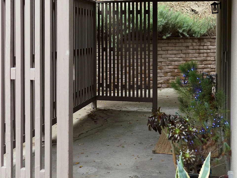 small private patio