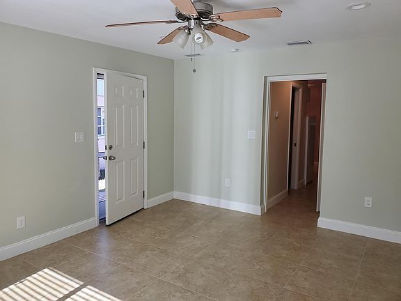 entrance door into living room