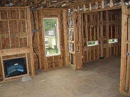 Formal dining room off of living room