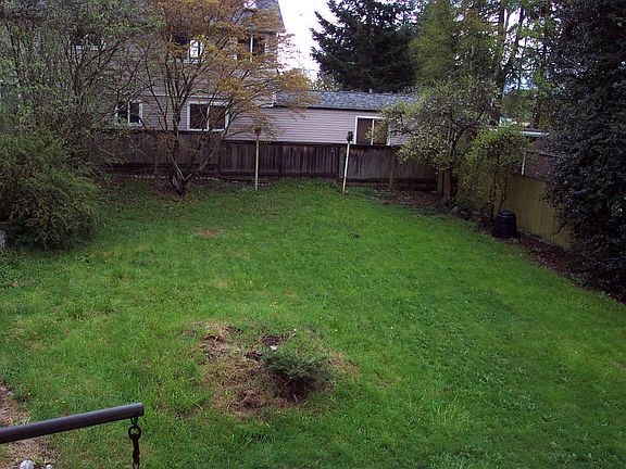 Large back yard