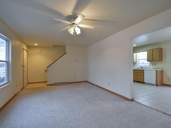 Living/Family Room with Front Entrance
