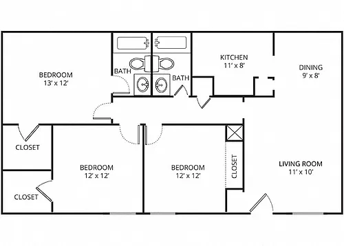 Floor plan Desert Sunflower (C1)