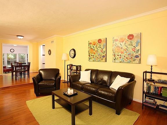 Living Room Through Dining Room to Family Room