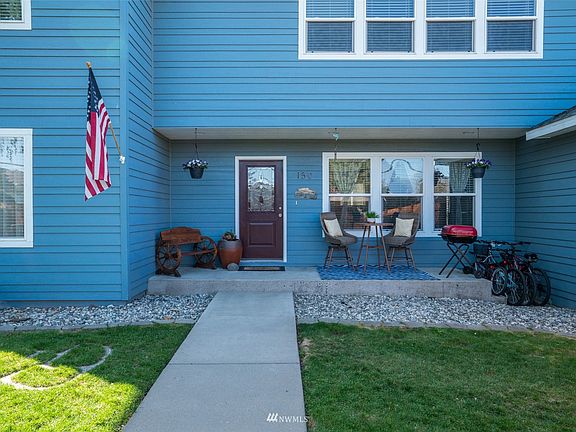 Patio seating and BBQ area