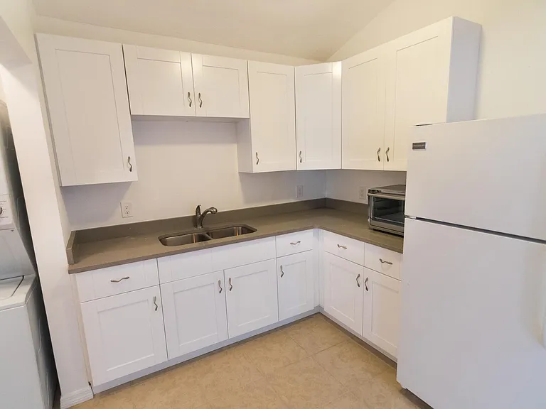 Ample cabinet storage in the kitchen