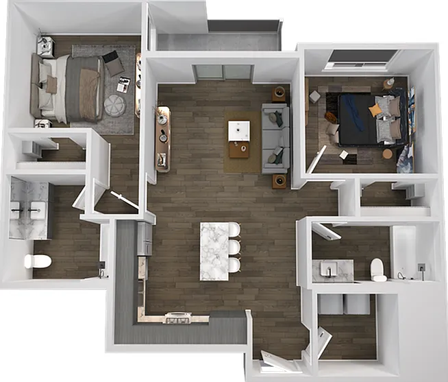 Explore the sophisticated layout of this contemporary apartment, tailored for modern living. Explore the sophisticated layout of this contemporary apartment, tailored for modern living.