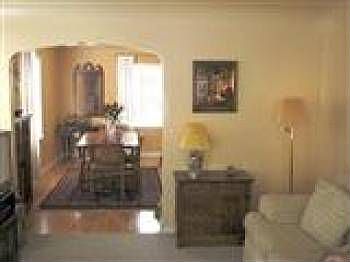 Warm colors in the living room