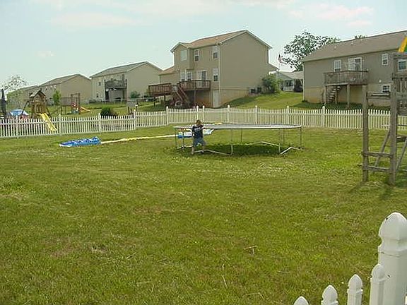 Fenced back yard