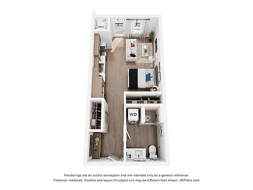 Floor plan Studio A2