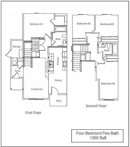 Floor plan 4 Bedroom