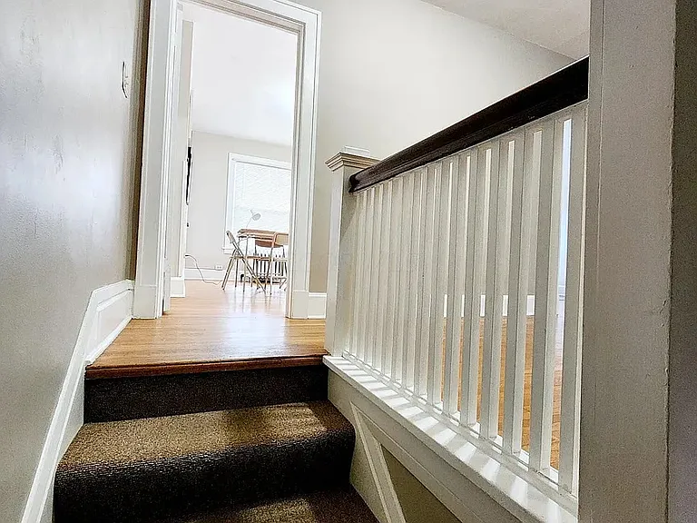 Stairwell leading to second floor