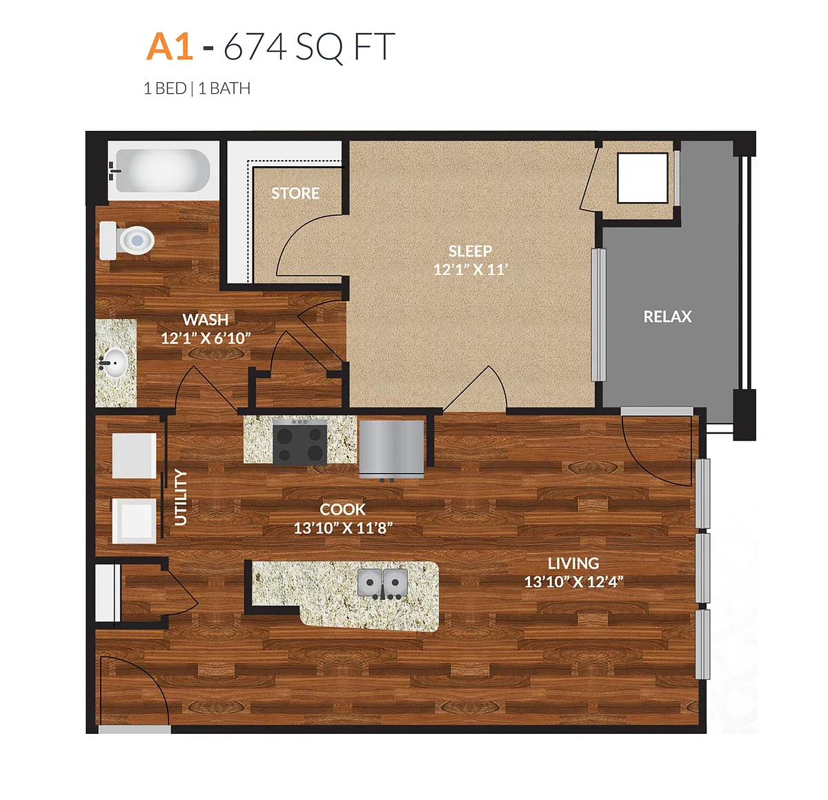Floor plan A1