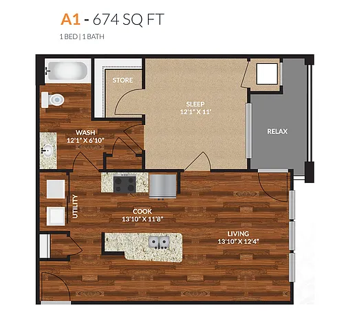 Floor plan A1