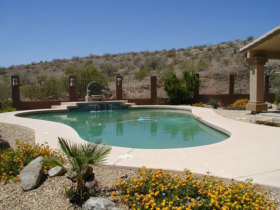 Pool View on Hillside Lot