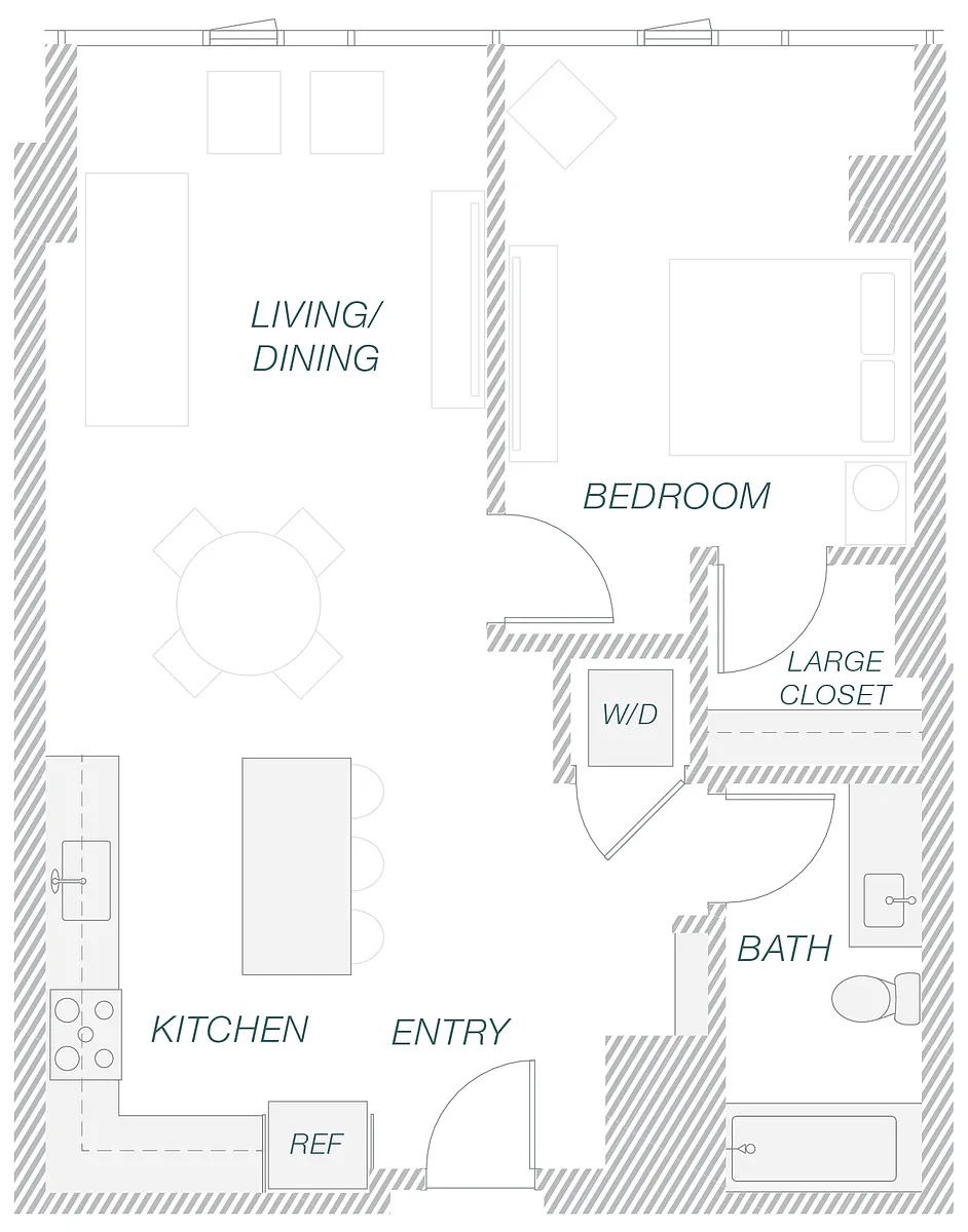 Floor plan 1-7B