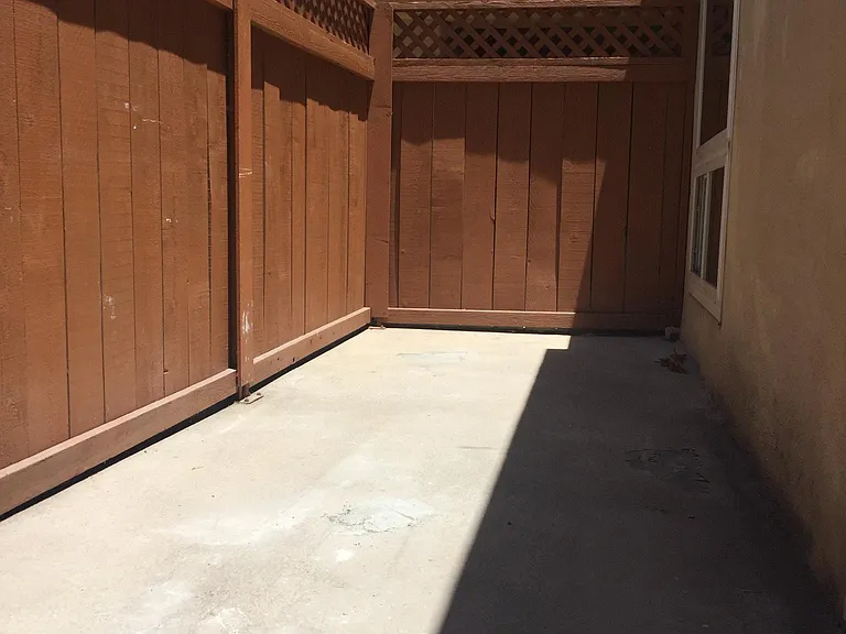 Spacious patio