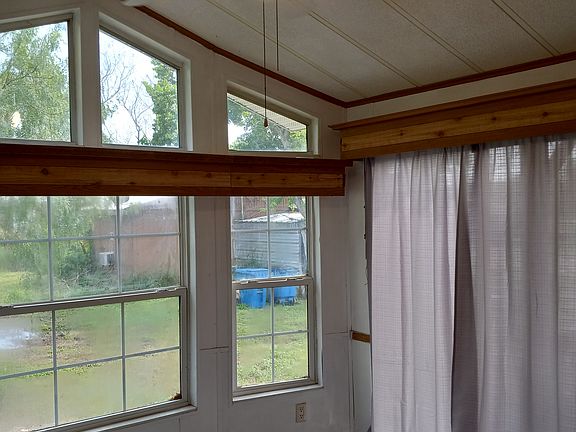 Bay windows in living room