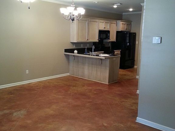 Front room and kitchen area